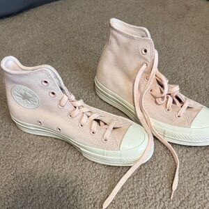 Converse Light Pink High-Top Sneakers